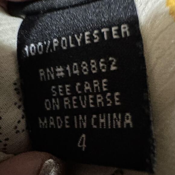 Torrid Blouse Plus 4X White Yellow Floral Ruffle Sleeve Sheer Tunic Top - Picture 10 of 10